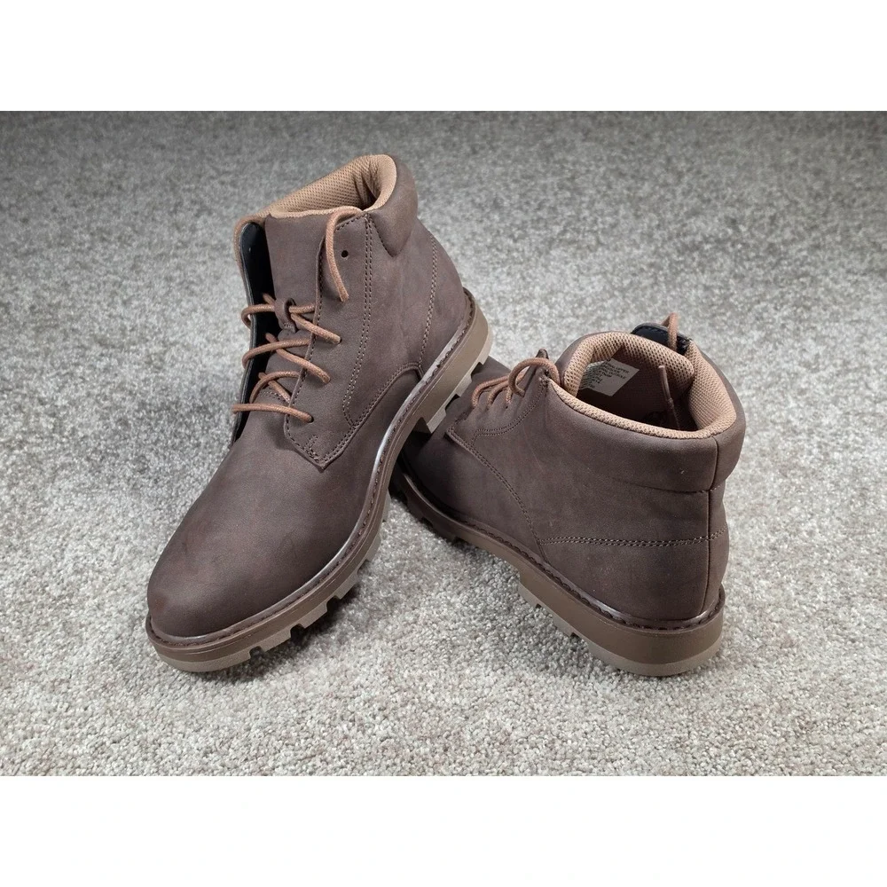 Goodfellow & Co Mens Maynard Chukka Boots Brown Lace Up Ankle Lug Sole Size 10